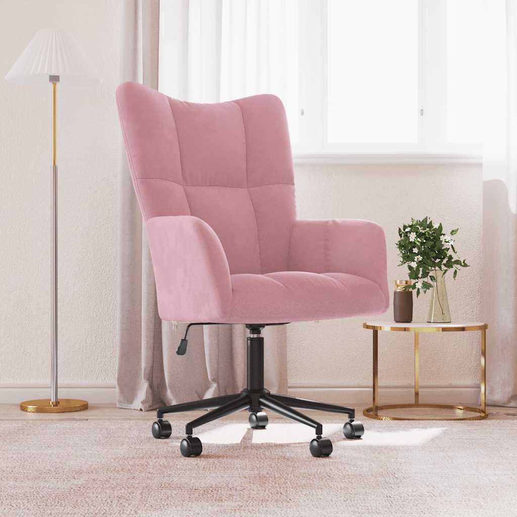 Chaise de relaxation Rose Velours - XIOS