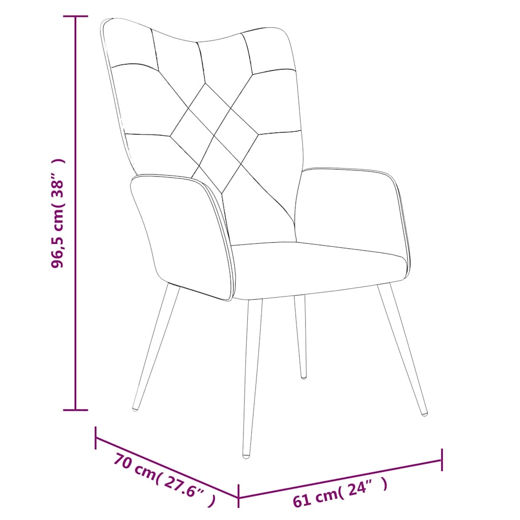 Chaise de relaxation avec tabouret Patchwork Tissu