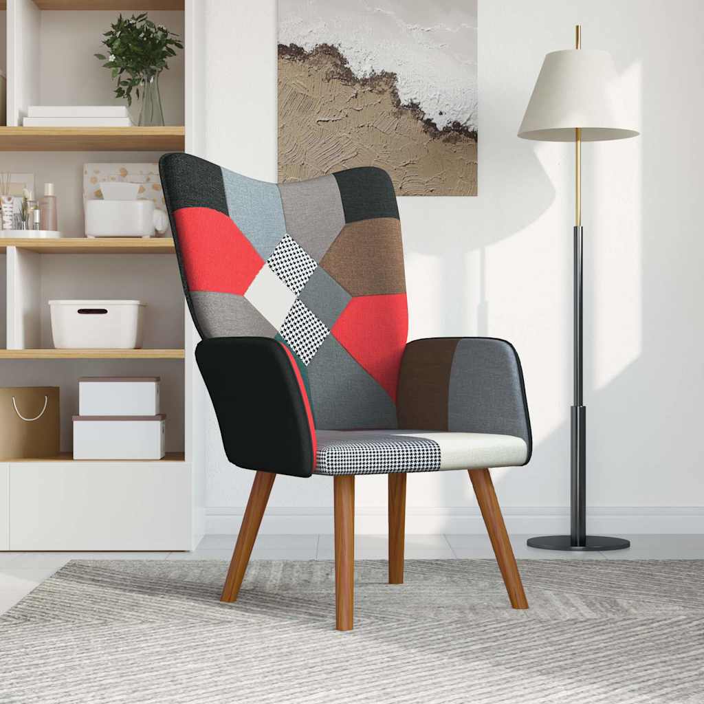 Chaise de relaxation Patchwork Tissu