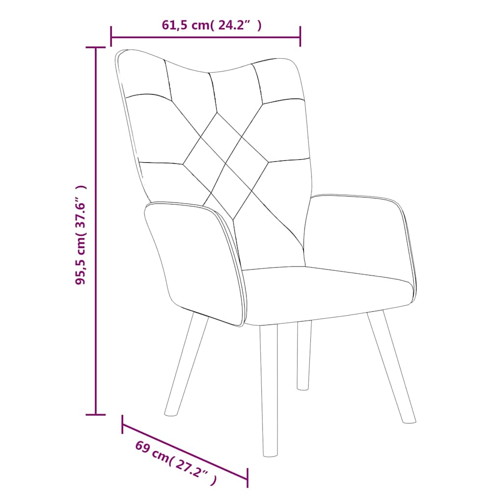 Chaise de relaxation Patchwork Tissu