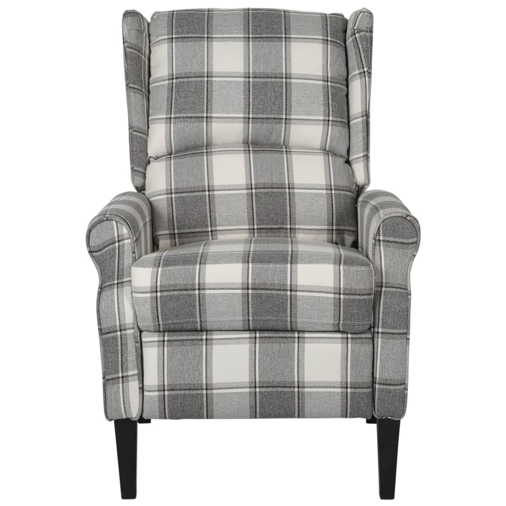 Fauteuil inclinable Gris blanc Tissu - XIOS