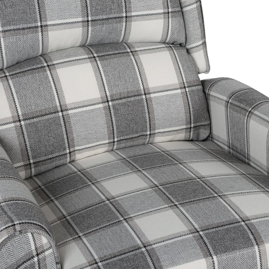 Fauteuil inclinable Gris blanc Tissu - XIOS