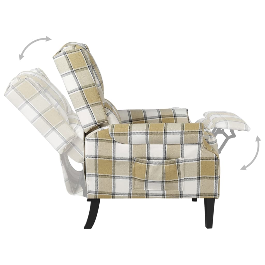 Fauteuil inclinable Vert Tissu - XIOS