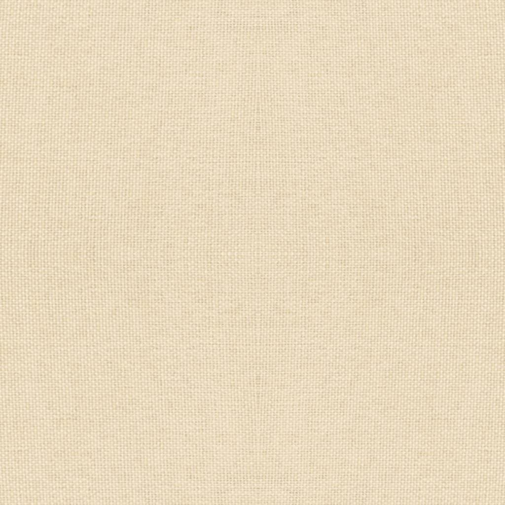 Tabouret avec pieds en bois Crème Tissu - XIOS