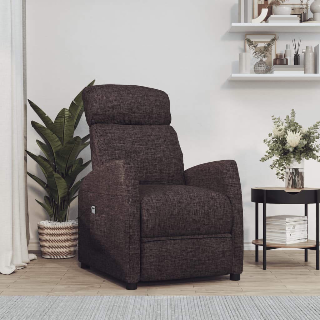 Fauteuil Marron foncé Tissu - XIOS