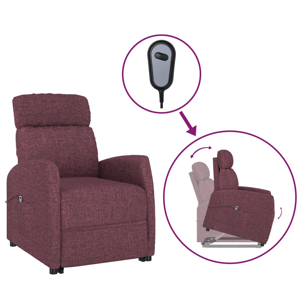 Fauteuil Violet Tissu - XIOS