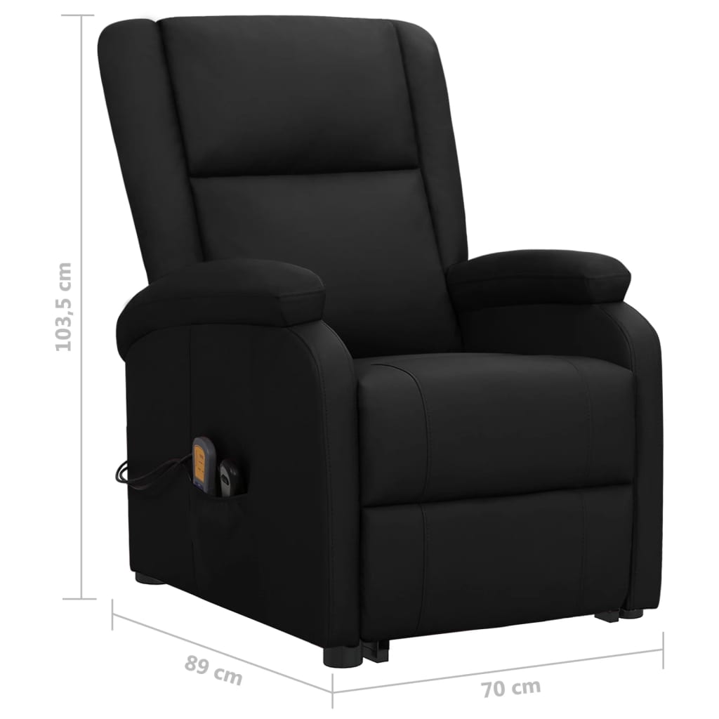Fauteuil Noir Similicuir - XIOS