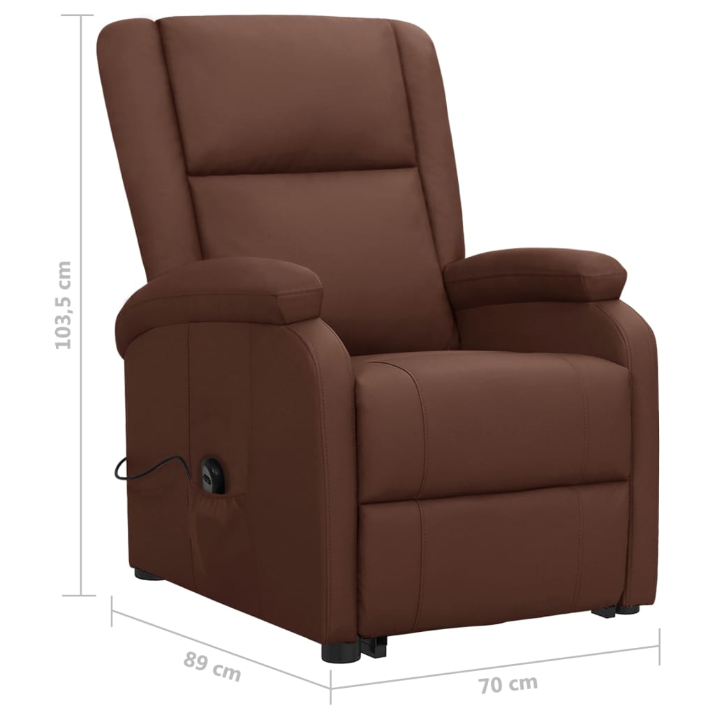 Fauteuil Marron Similicuir - XIOS