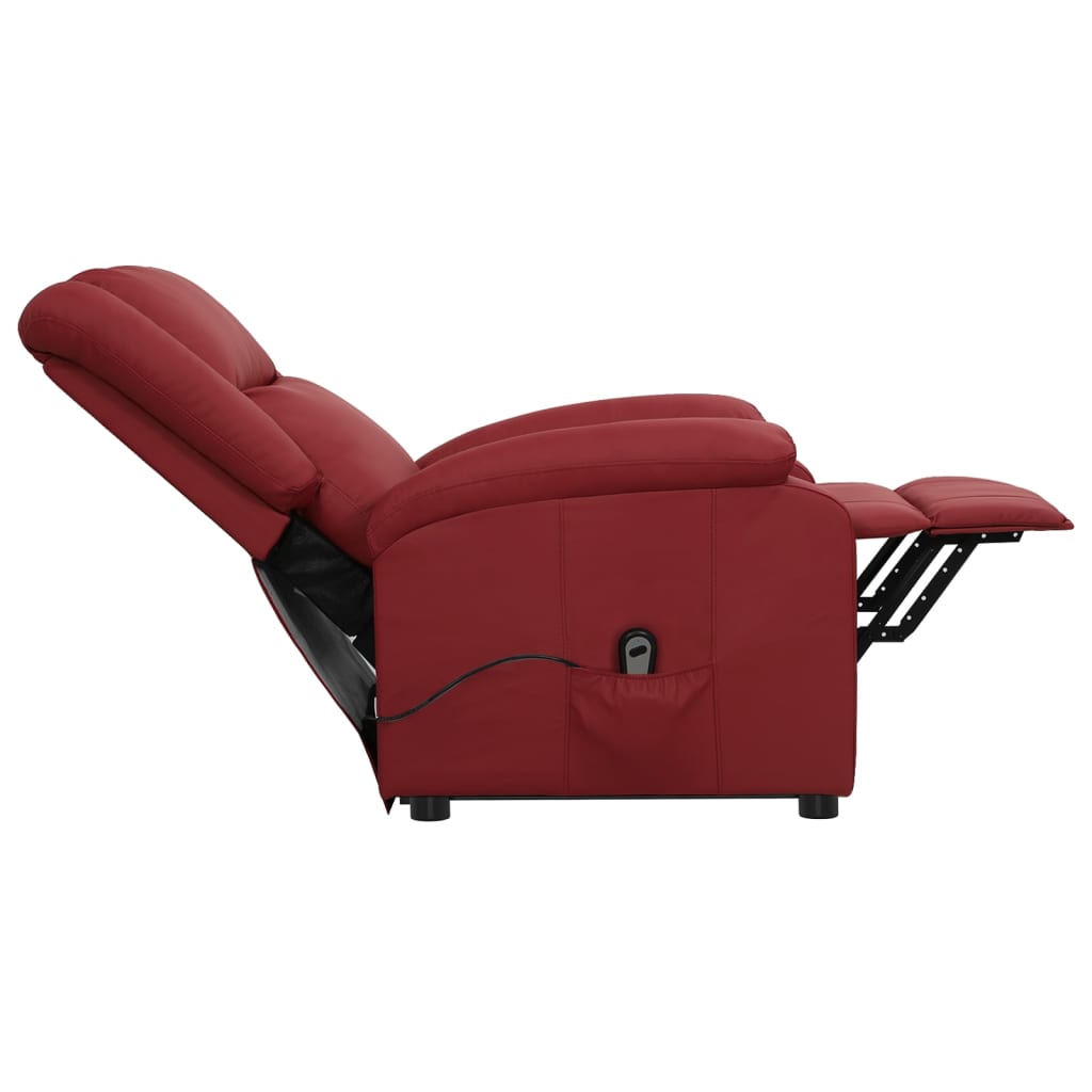 Fauteuil Rouge bordeaux Similicuir - XIOS
