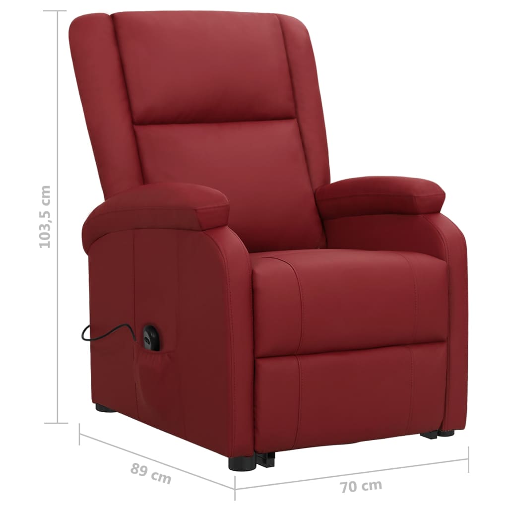 Fauteuil Rouge bordeaux Similicuir - XIOS