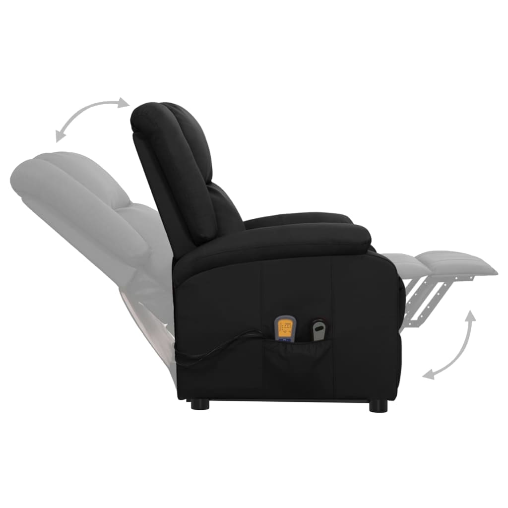 Fauteuil de massage Noir Similicuir - XIOS