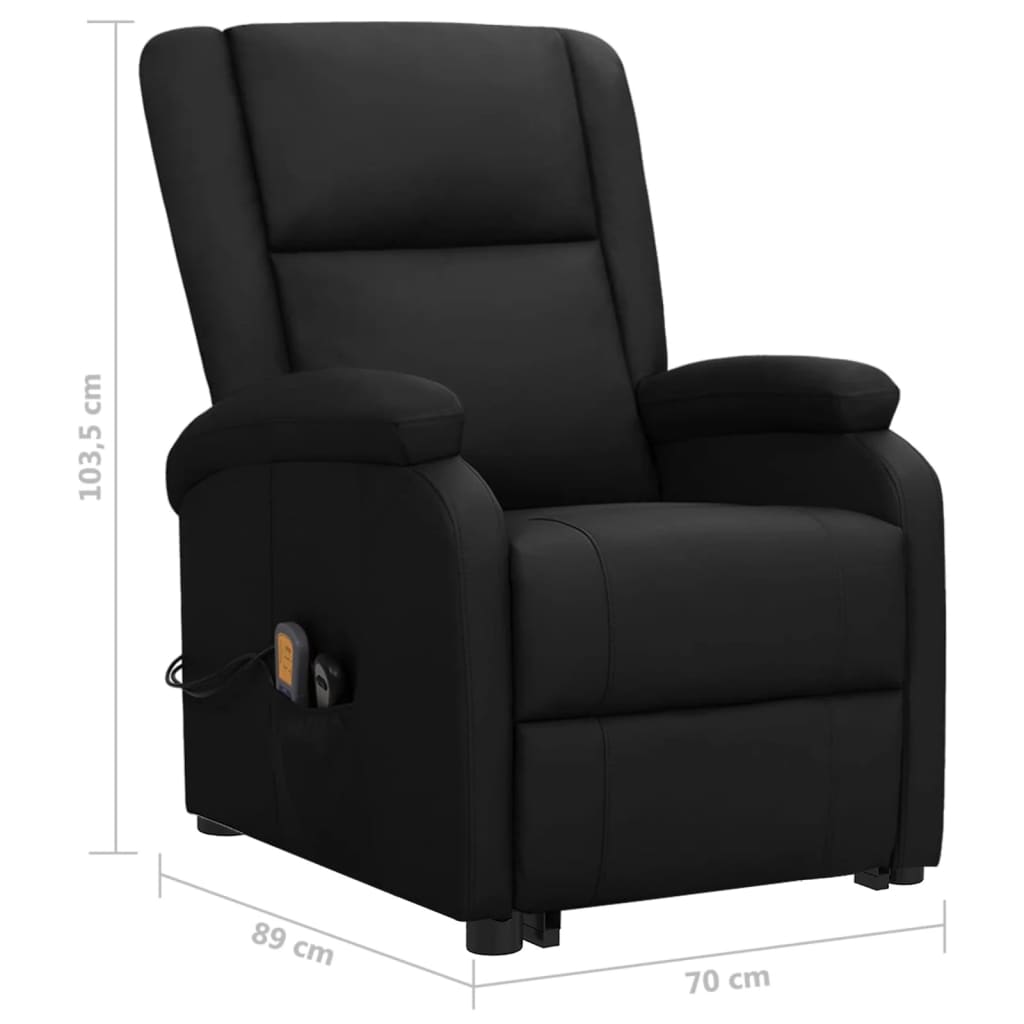Fauteuil de massage Noir Similicuir - XIOS