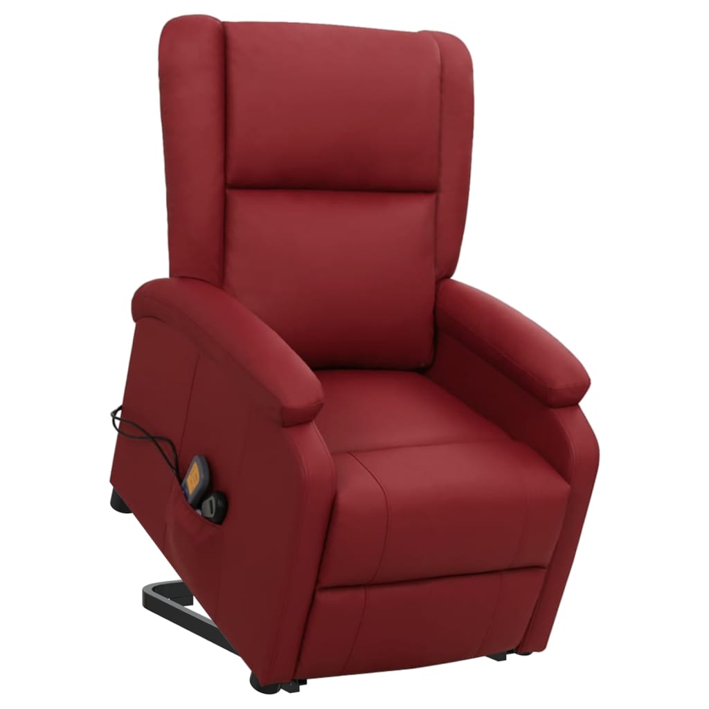 Fauteuil de massage Rouge bordeaux Similicuir - XIOS