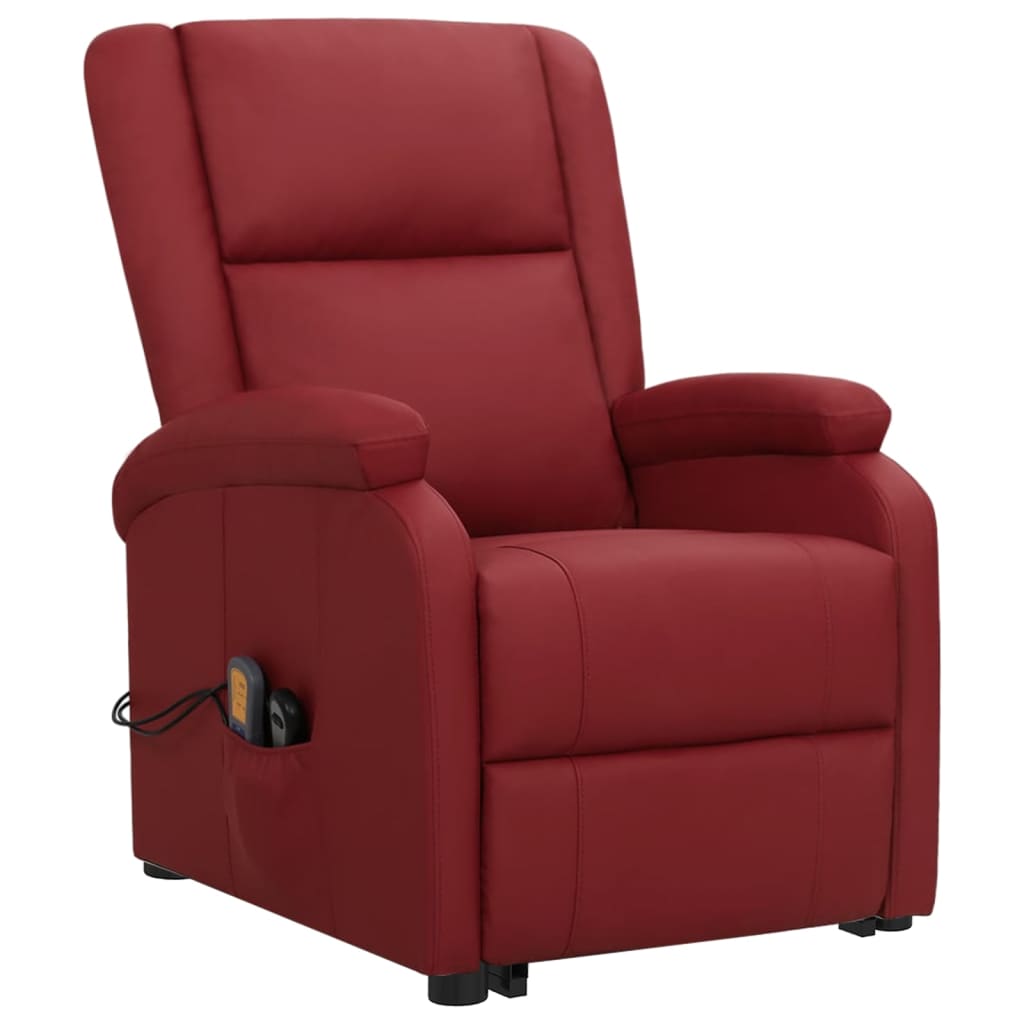 Fauteuil de massage Rouge bordeaux Similicuir - XIOS