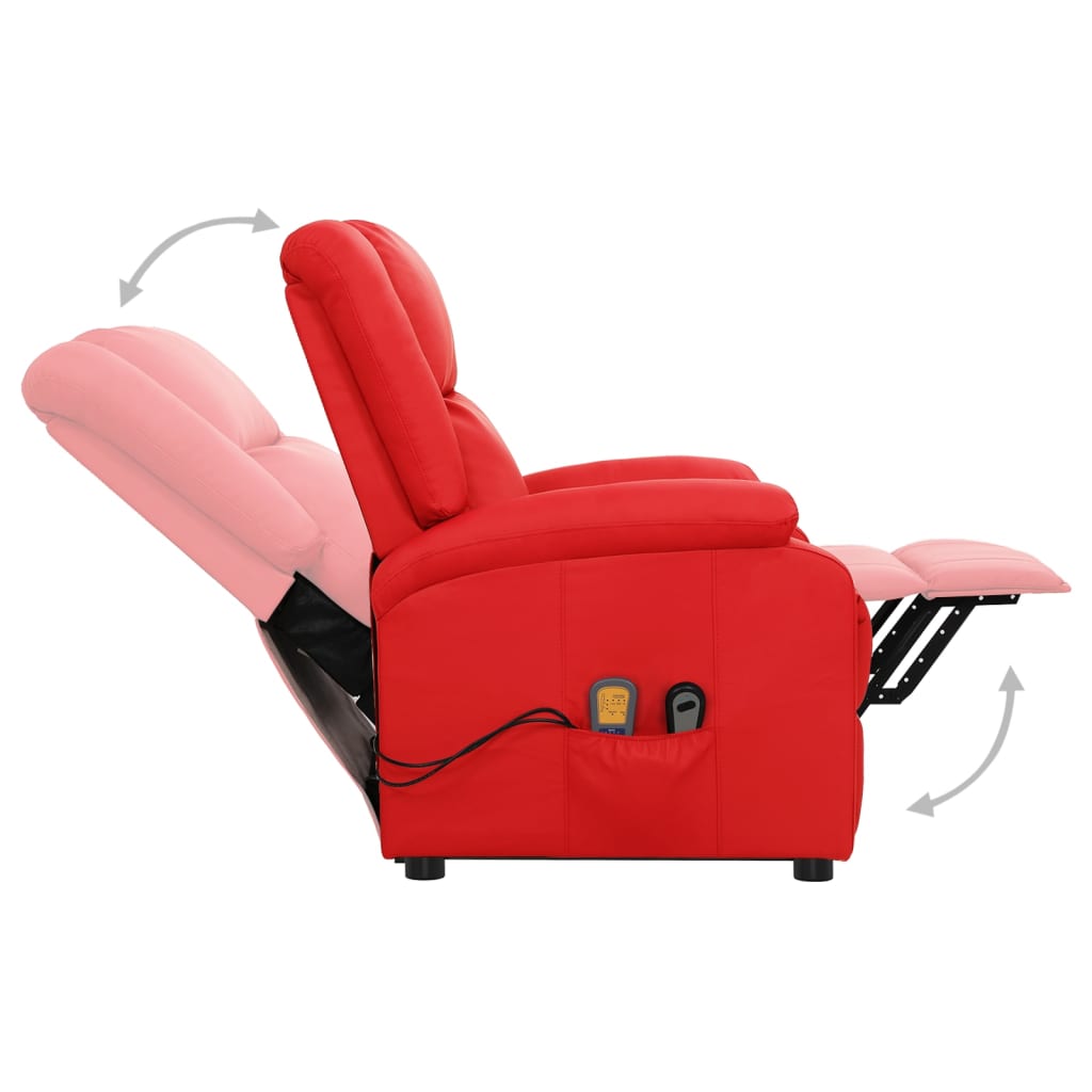 Fauteuil de massage Rouge Similicuir - XIOS
