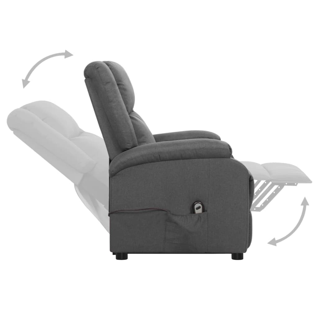 Fauteuil Gris foncé Tissu - XIOS