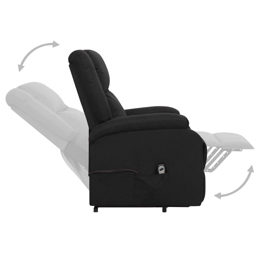 Fauteuil Noir Tissu - XIOS