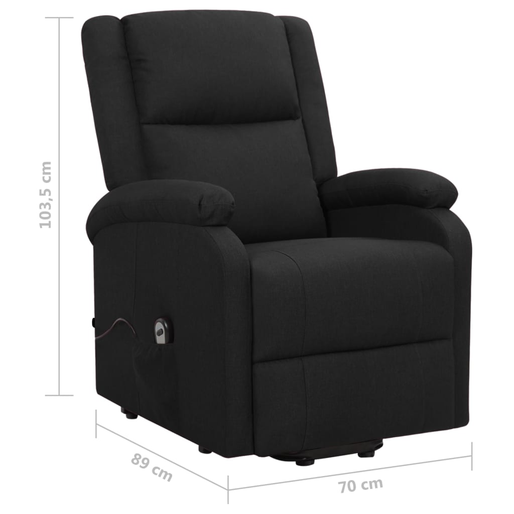 Fauteuil Noir Tissu - XIOS