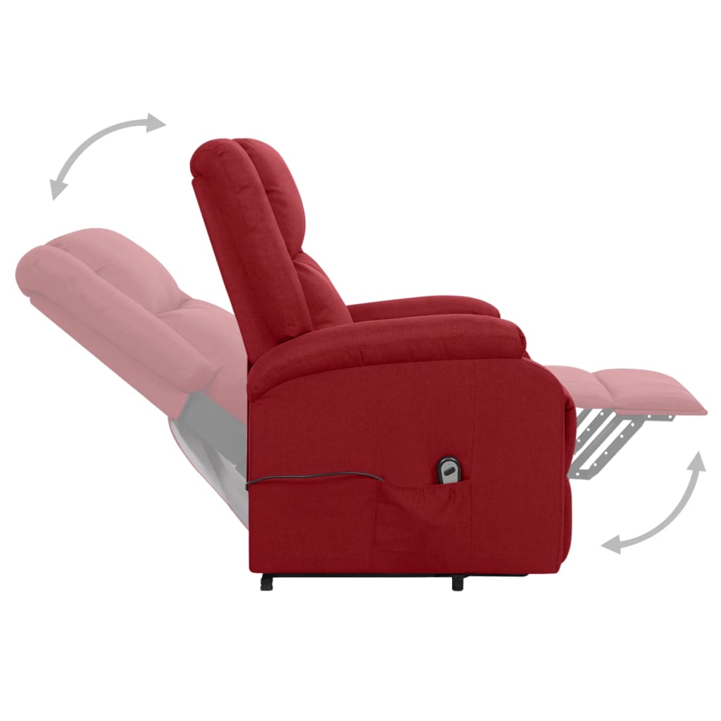 Fauteuil Rouge bordeaux Tissu - XIOS