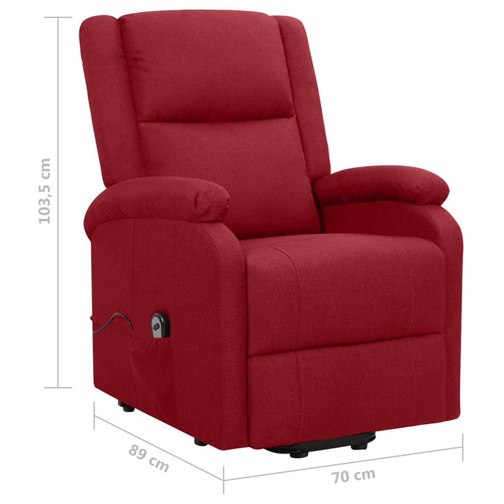 Fauteuil Rouge bordeaux Tissu - XIOS