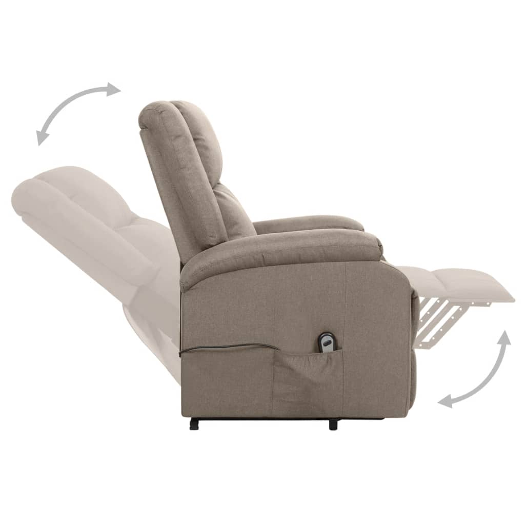 Fauteuil Taupe Tissu - XIOS