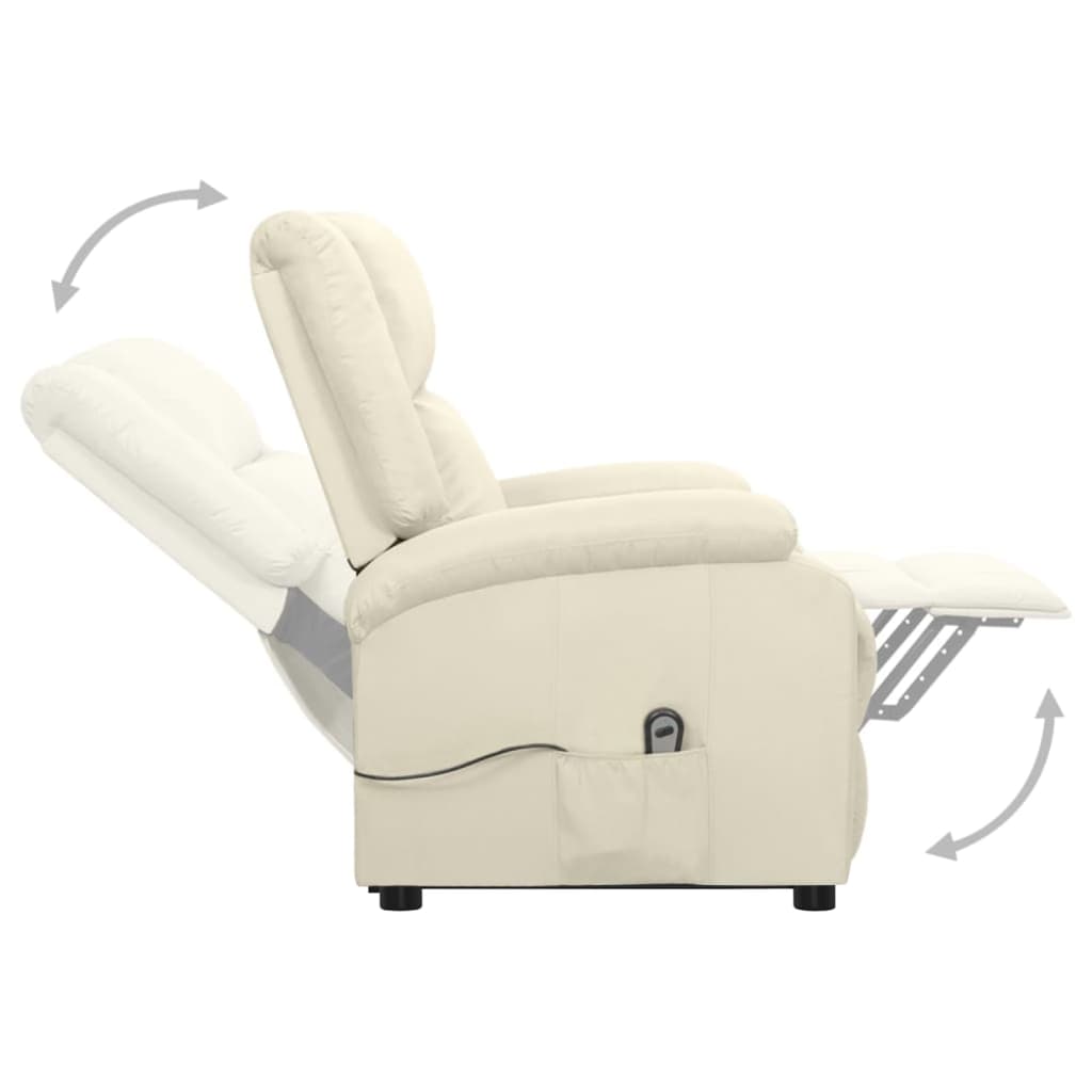 Fauteuil Crème Tissu - XIOS
