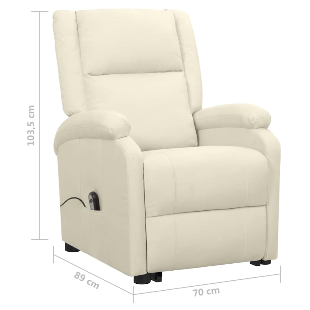 Fauteuil Crème Tissu - XIOS