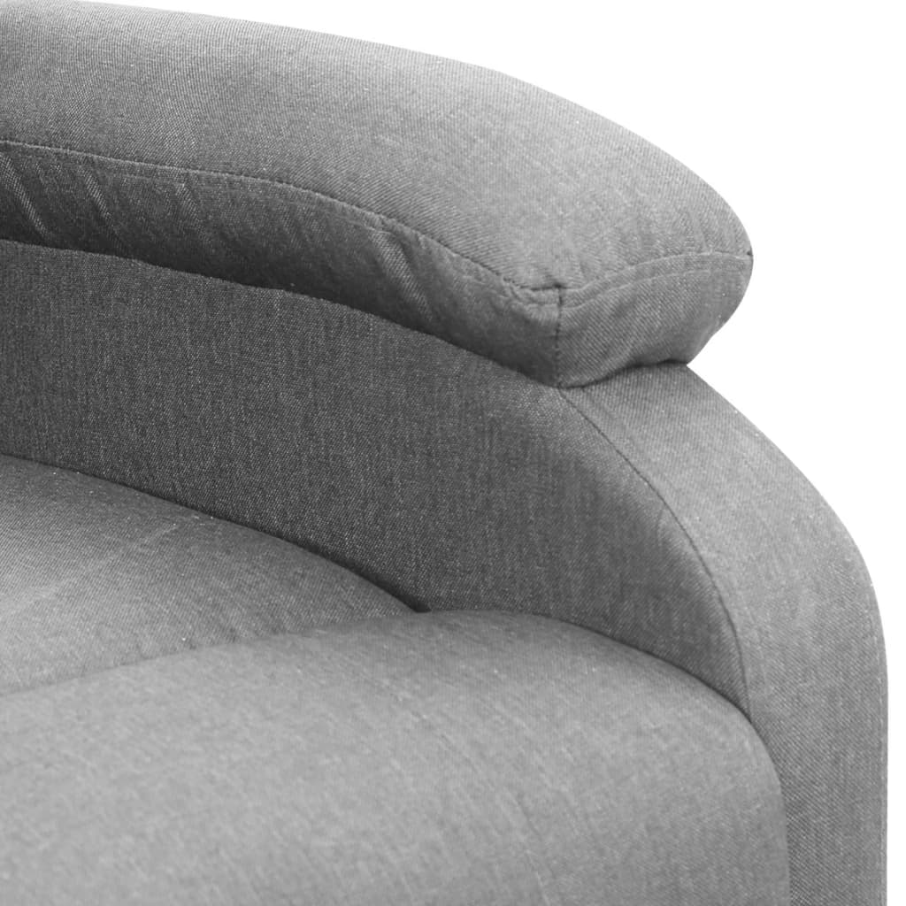 Fauteuil de massage inclinable Gris clair Tissu - XIOS