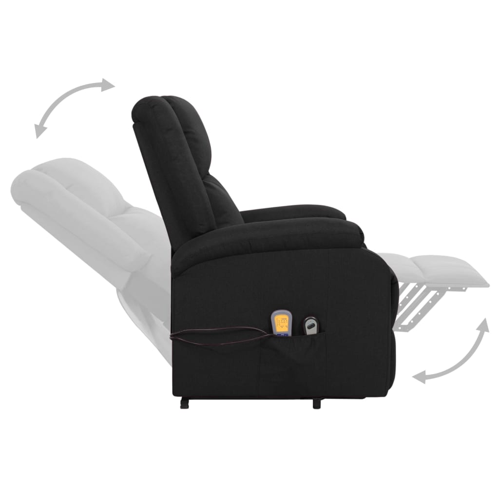 Fauteuil de massage Noir Tissu - XIOS