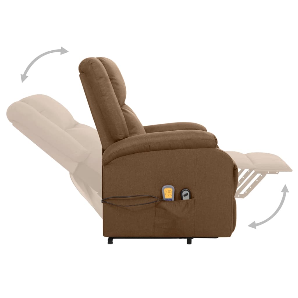 Fauteuil de massage Marron Tissu