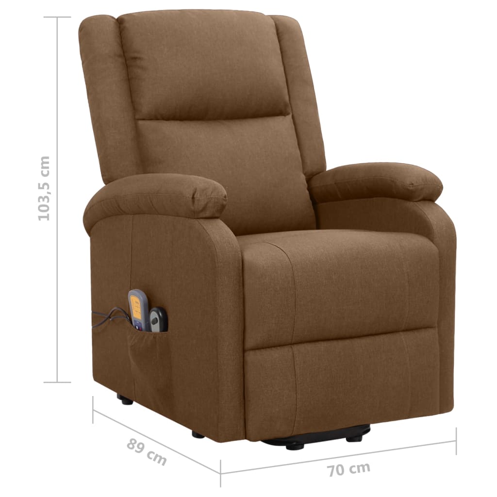 Fauteuil de massage Marron Tissu - XIOS