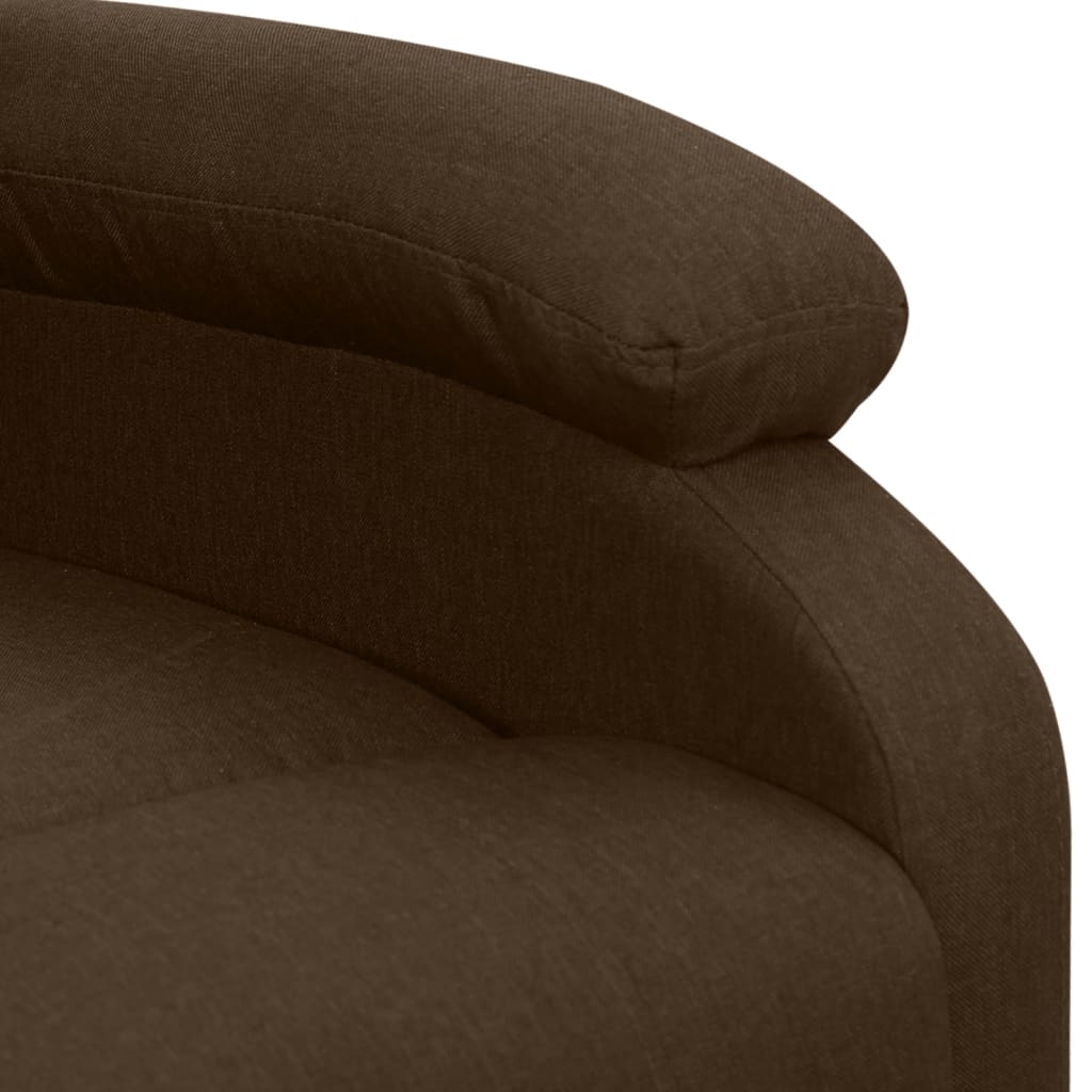 Fauteuil de massage Marron foncé Tissu - XIOS
