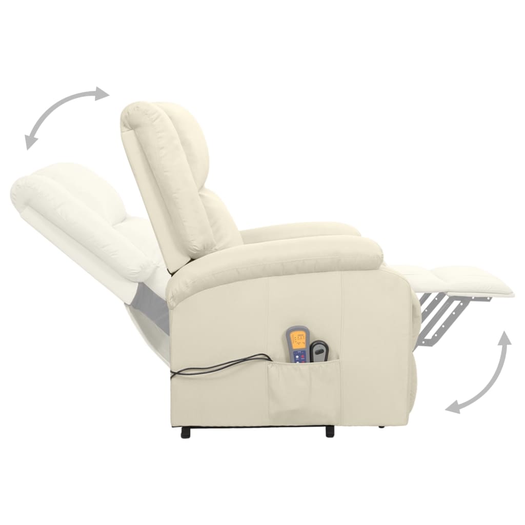 Fauteuil de massage Crème Tissu - XIOS