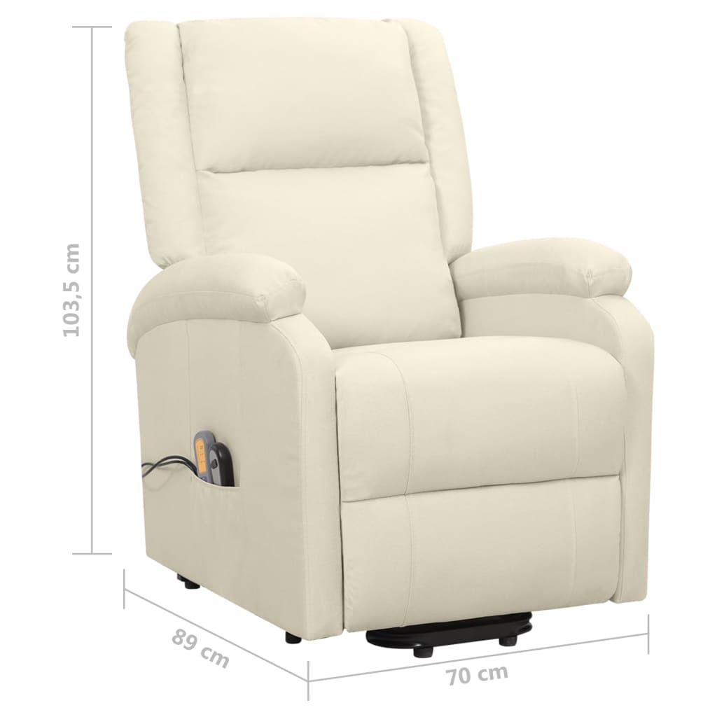 Fauteuil de massage Crème Tissu - XIOS