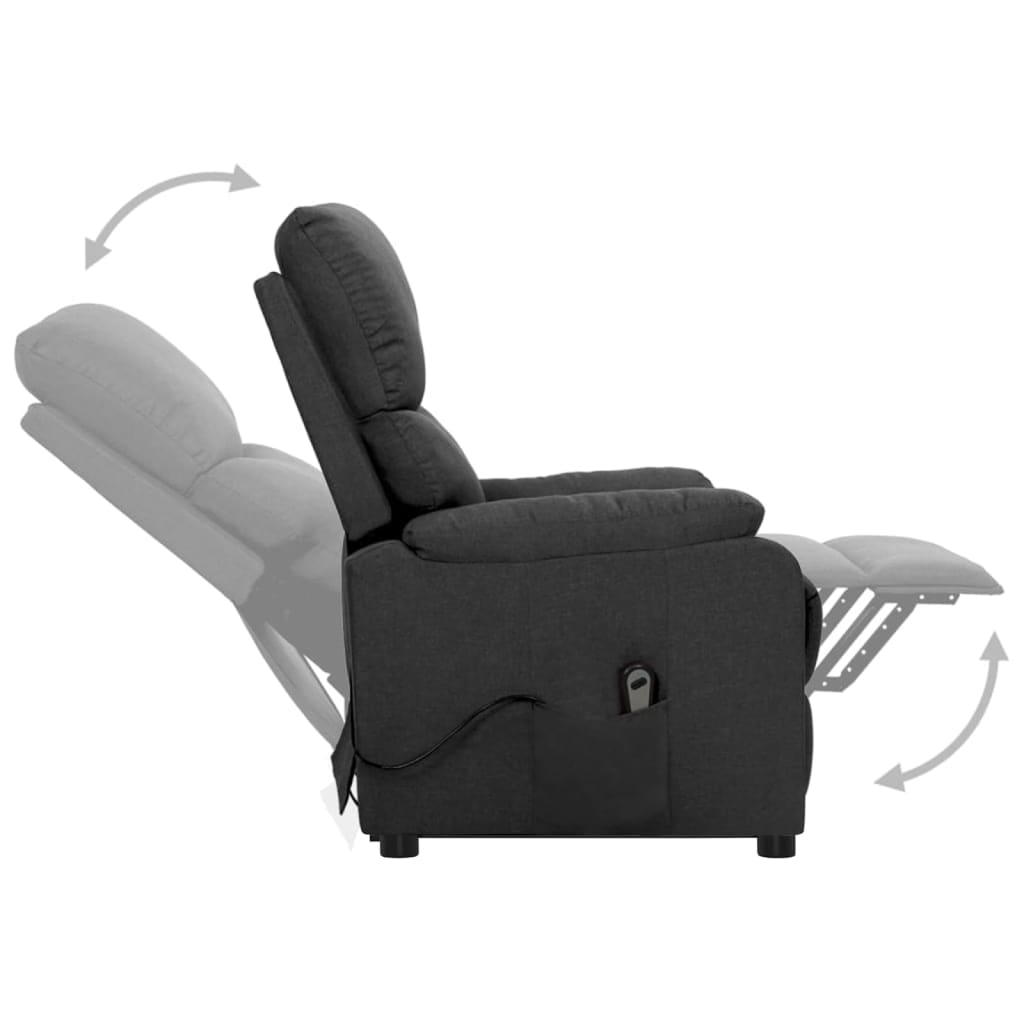 Fauteuil Gris foncé Tissu - XIOS