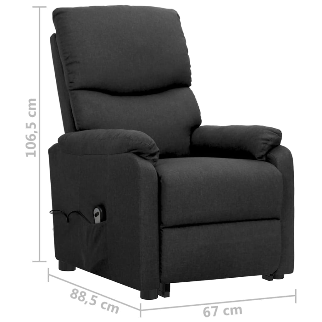 Fauteuil Gris foncé Tissu - XIOS