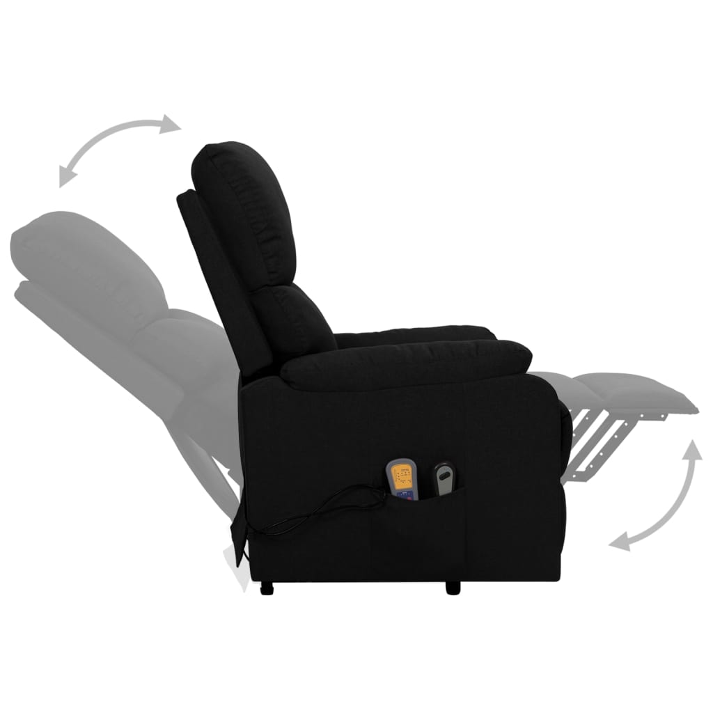 Fauteuil de massage Noir Tissu - XIOS
