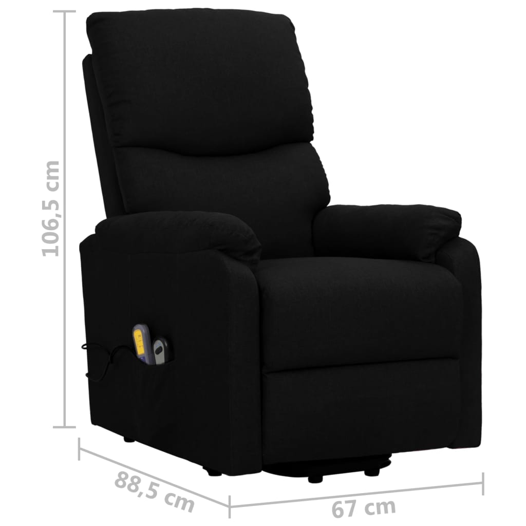 Fauteuil de massage Noir Tissu - XIOS