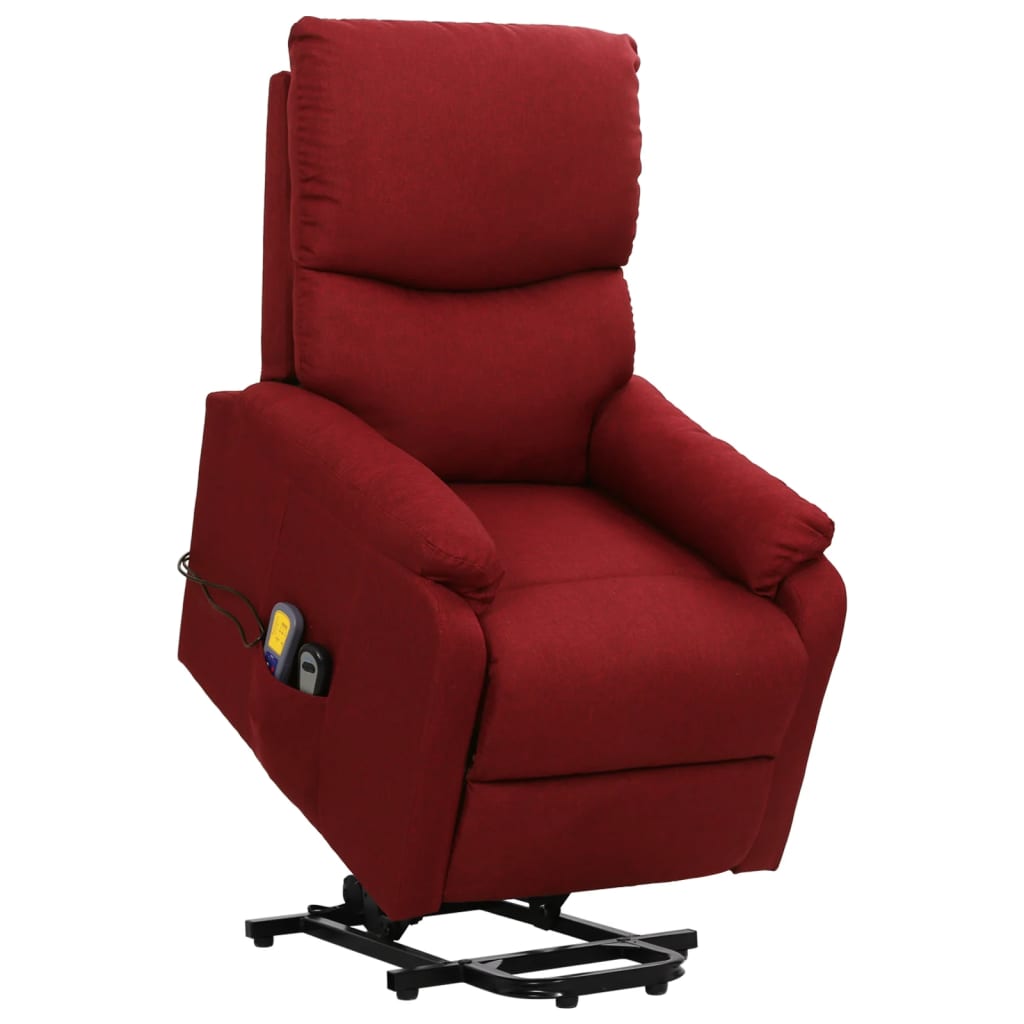 Fauteuil de massage Rouge bordeaux Tissu