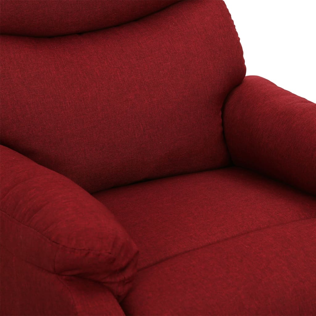 Fauteuil de massage Rouge bordeaux Tissu - XIOS