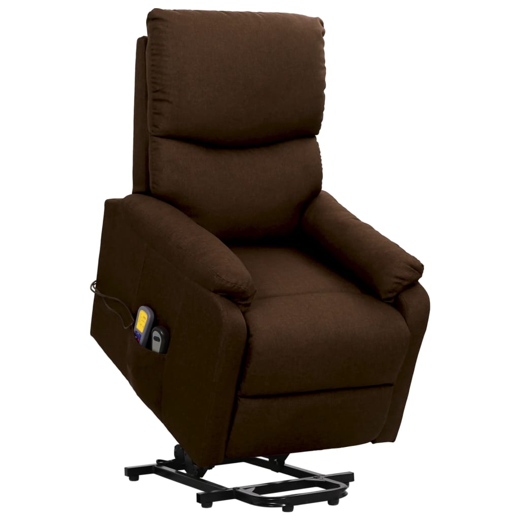 Fauteuil de massage Marron foncé Tissu - XIOS