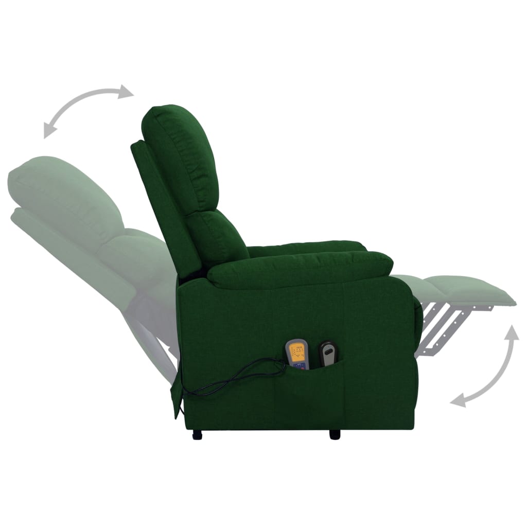 Fauteuil de massage Vert foncé Tissu - XIOS