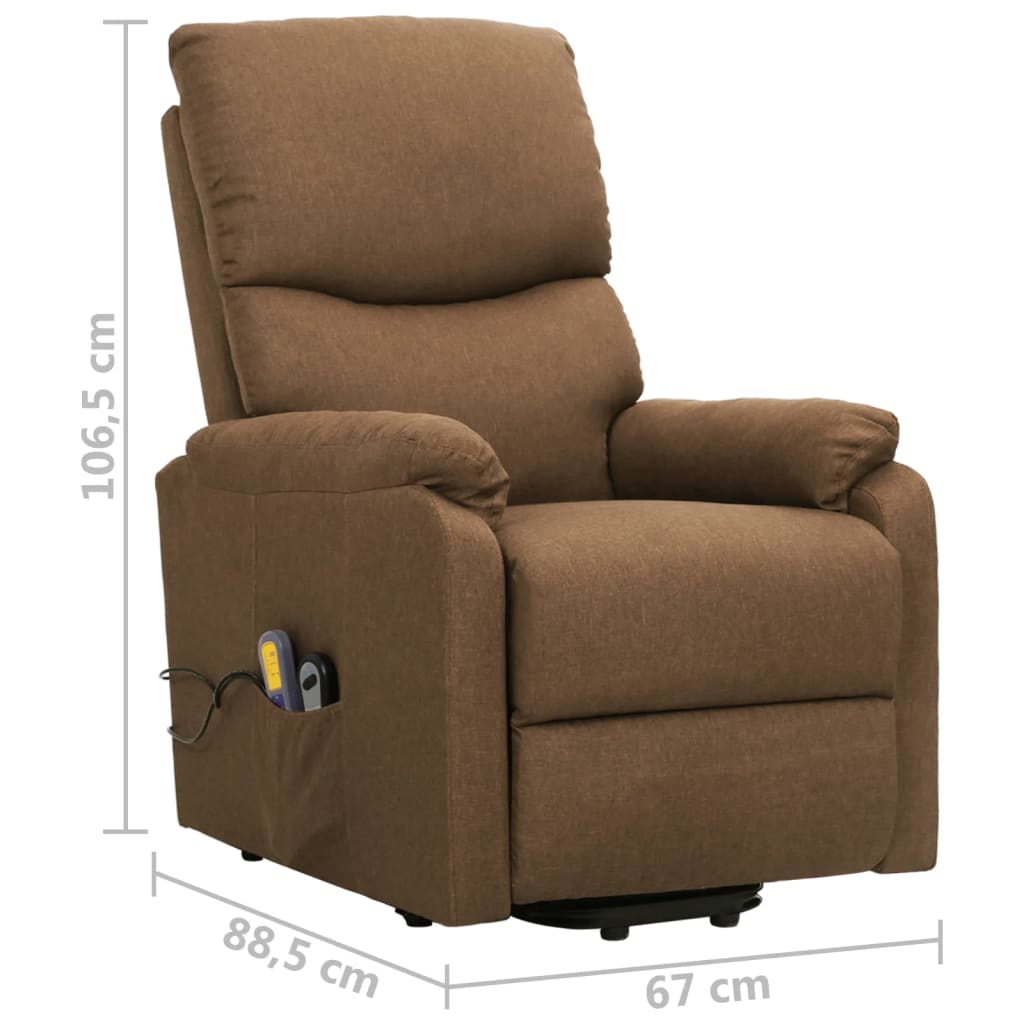 Fauteuil de massage Taupe Tissu - XIOS