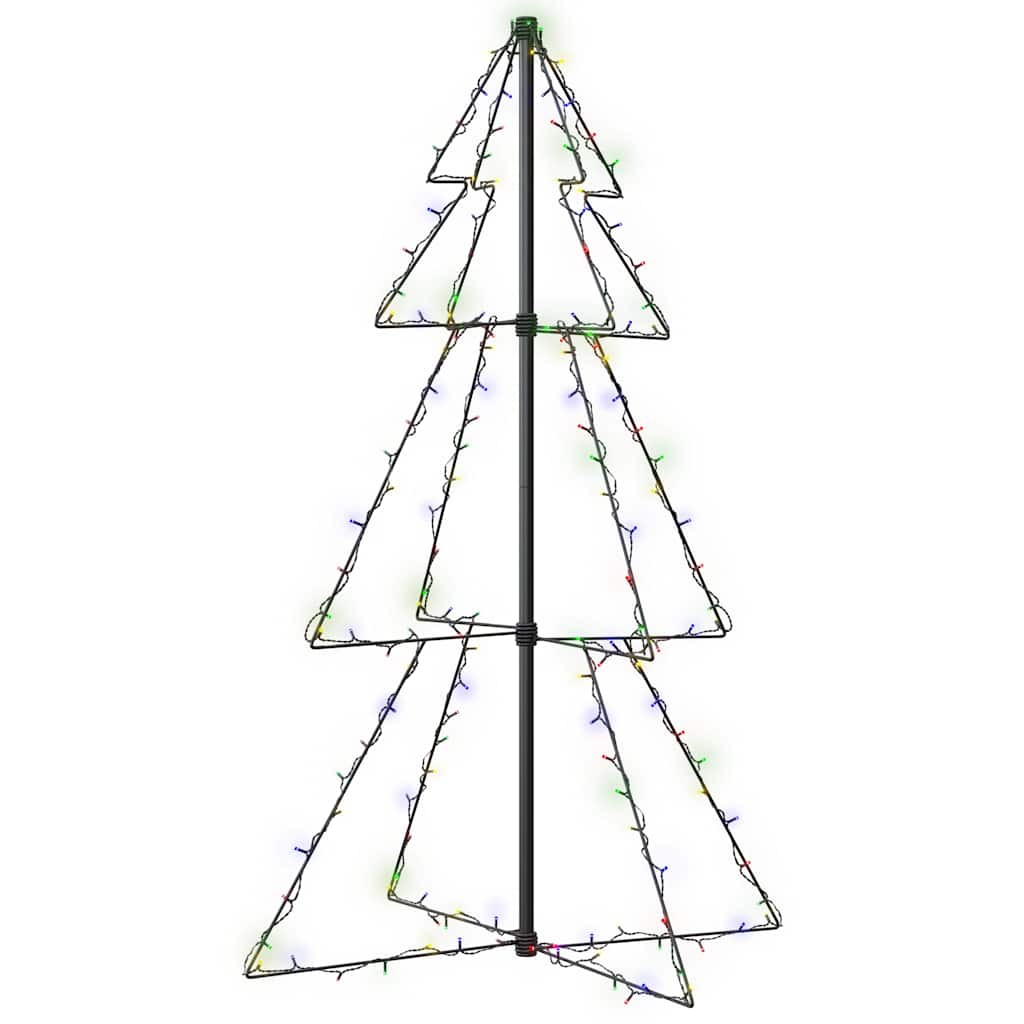Arbre de Noël cône 160 LED d'intérieur/d'extérieur 78x120 cm