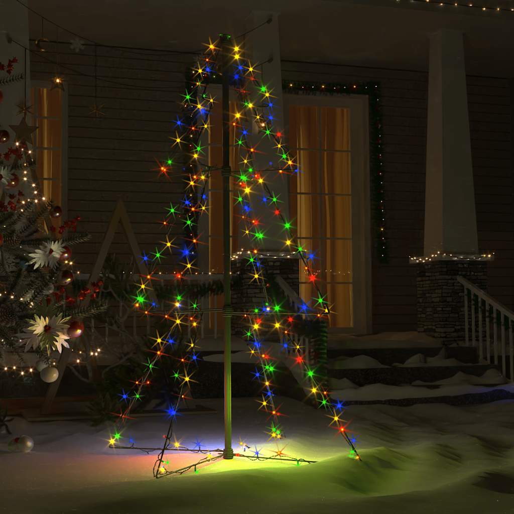 Arbre de Noël cône 160 LED d'intérieur/d'extérieur 78x120 cm - XIOS