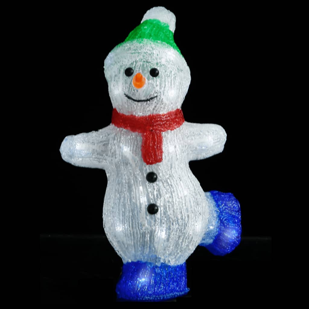 Silhouette de bonhomme de neige de Noël LED Acrylique 30 cm - XIOS