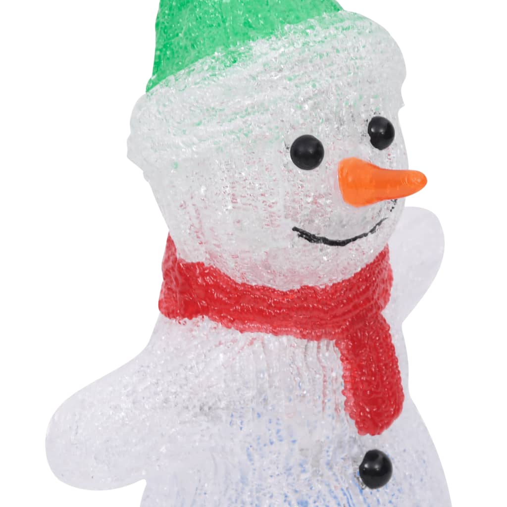 Silhouette de bonhomme de neige de Noël LED Acrylique 30 cm - XIOS
