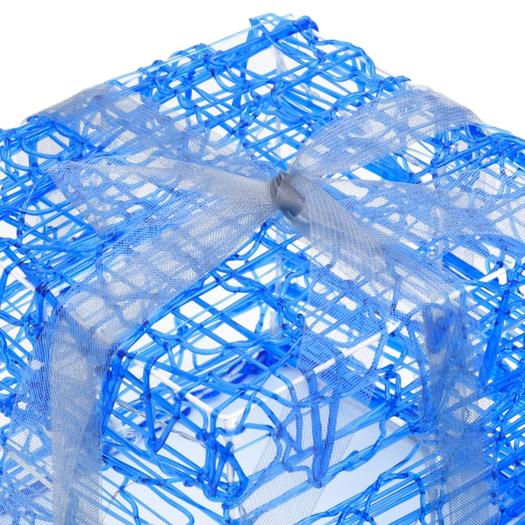 Boîtes-cadeaux de Noël décoratives 3 pcs Acrylique Blanc froid - XIOS