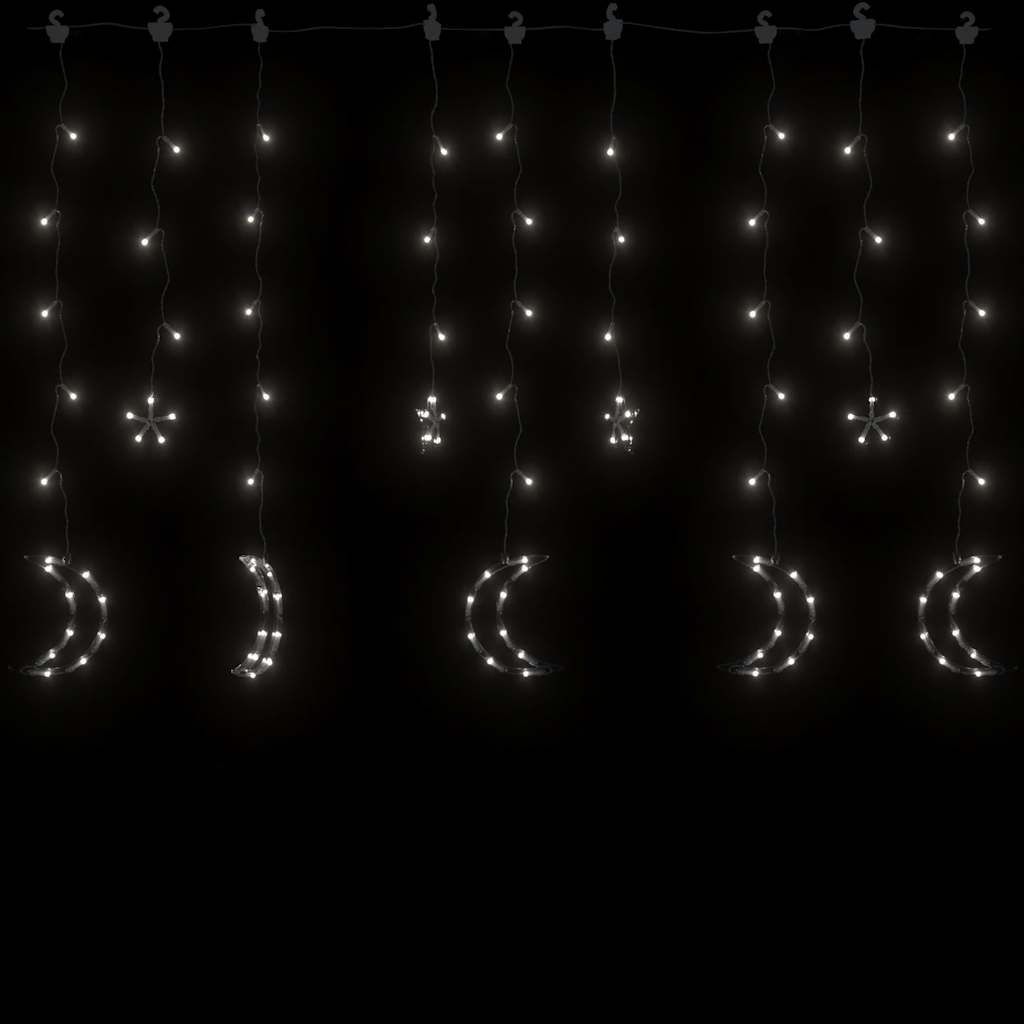 Guirlande lumineuse étoile et lune avec télécommande 138 LED - XIOS