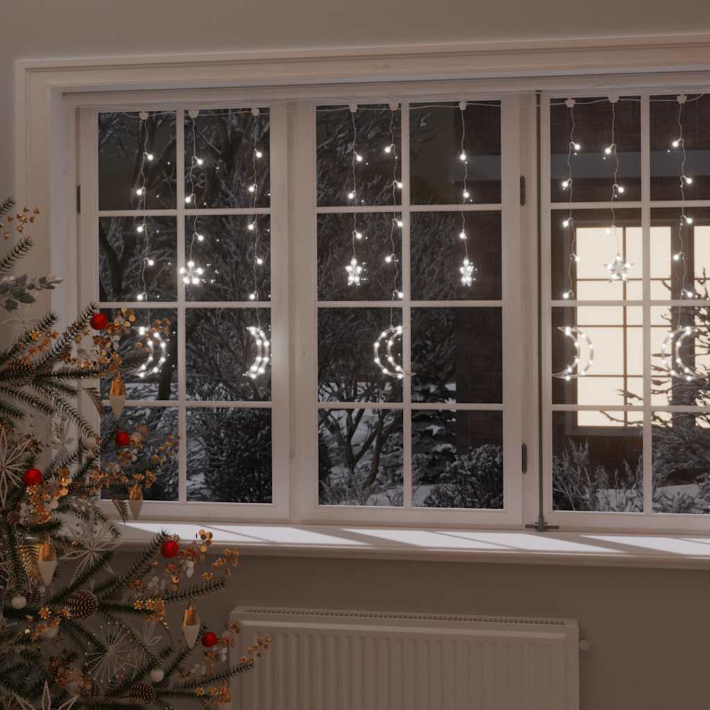 Guirlande lumineuse étoile et lune avec télécommande 138 LED - XIOS